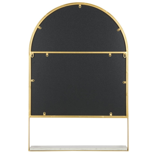 Safavieh YURIKO, 24-Inch Circular Iron Mirror - Minimalist Design for Contemporary Home Décor Elegance Brass MRR2009A