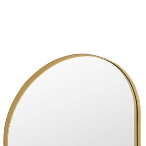 Safavieh YURIKO, 24-Inch Circular Iron Mirror - Minimalist Design for Contemporary Home Décor Elegance Brass MRR2009A