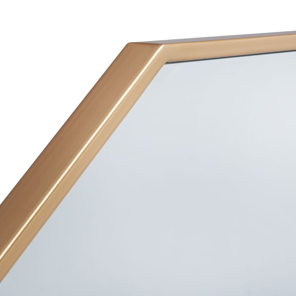 Safavieh KYNA, 34.5 Inch Iron Mirror – Modern Industrial Accent for Stylish Home Décor & Versatile Use Brass MRR2010A