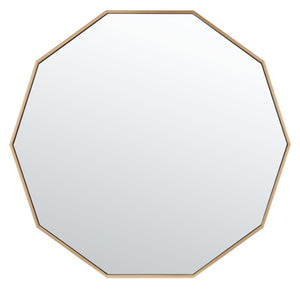 Safavieh KYNA, 34.5 Inch Iron Mirror – Modern Industrial Accent for Stylish Home Décor & Versatile Use Brass MRR2010A