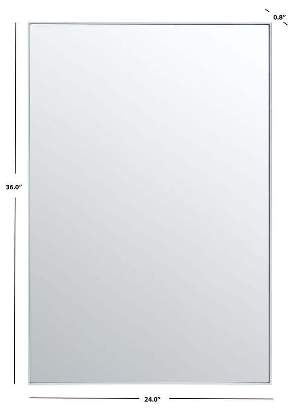 Safavieh HARLON, 24-Inch Circular Mirror with Elegant Iron Frame, Perfect for Any Room Decor and Style Silver MRR2011B