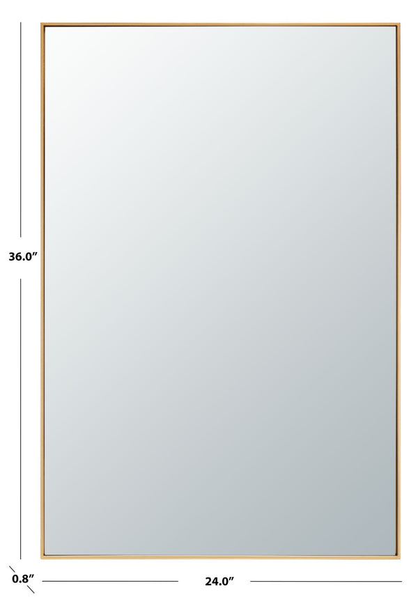 Safavieh HARLON, 24-Inch Circular Mirror with Elegant Iron Frame, Perfect for Any Room Decor and Style Brass MRR2011C