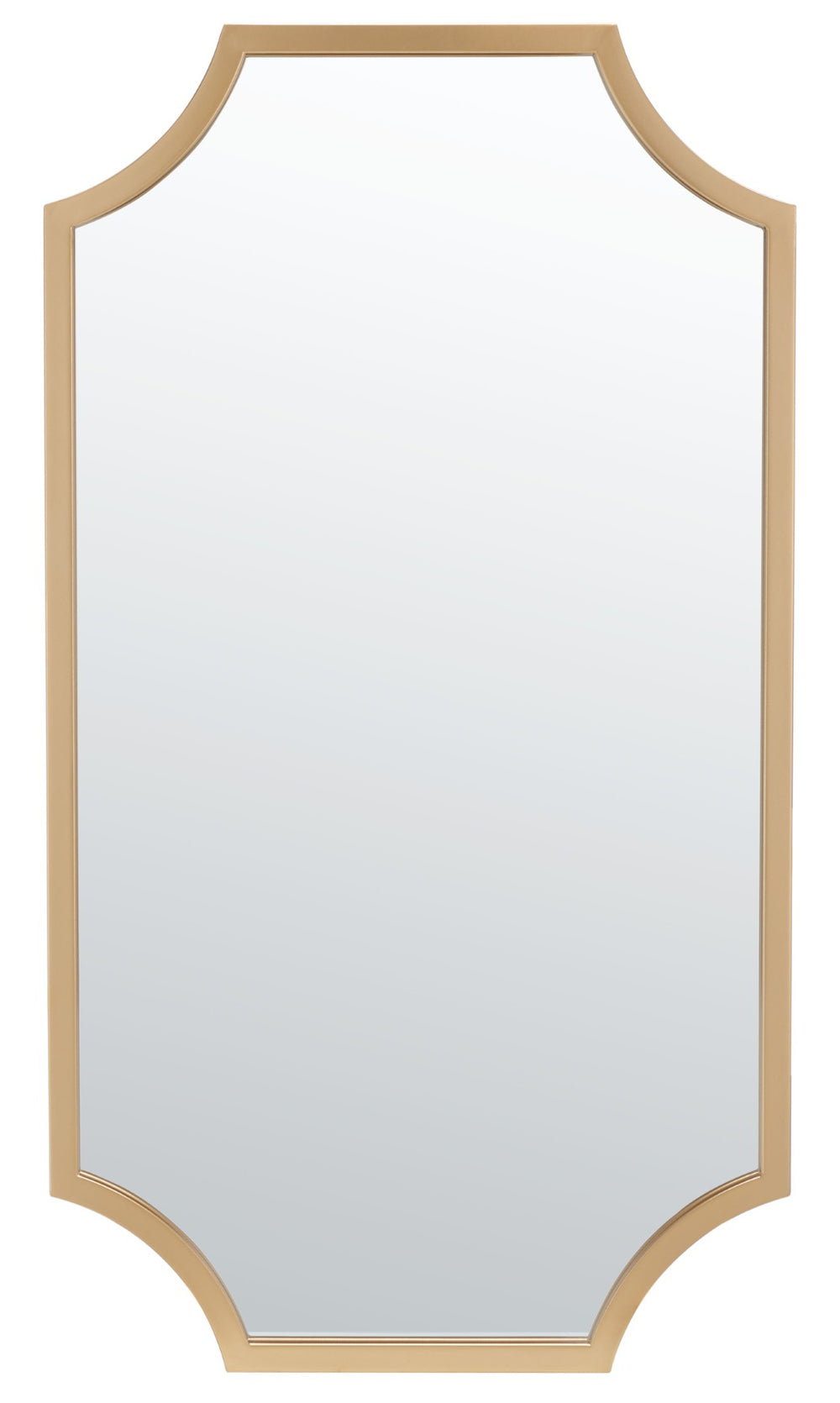 Safavieh ELENIN, Sophisticated 19.75 Inch Iron Mirror - Minimalist Design to Elevate Any Space Effortlessly Brass MRR2012A