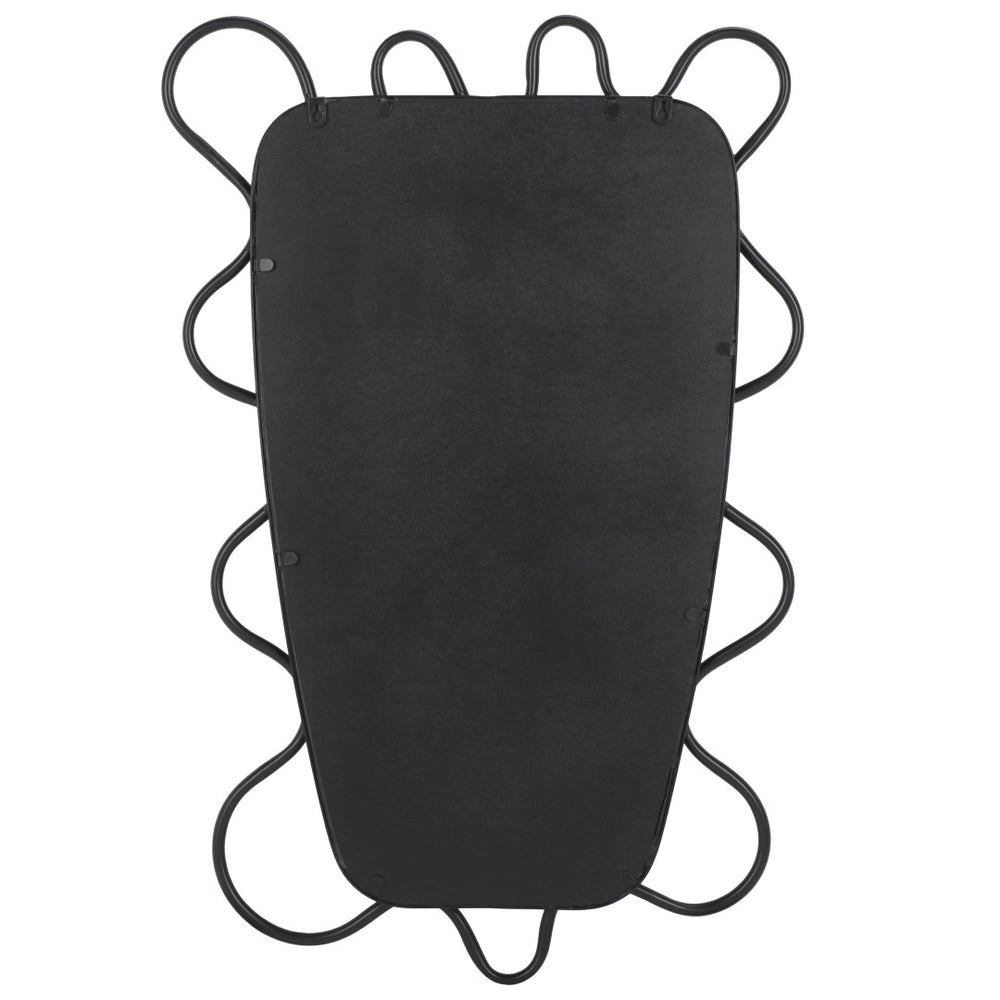 Safavieh NOVA 24" Black Metal Tube Mirror - Modern Minimalist Design for Entryways, Bathrooms & More MRR2500A