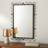 Safavieh Cinq 36" , Black, Metal Tube  Mirror MRR2502A  Black 