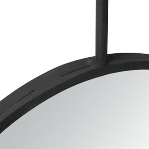 Safavieh JANDER Mirror - Sleek Minimalist Design with Matte Black Frame, Perfect for Any Modern Interior Space MRR3001A