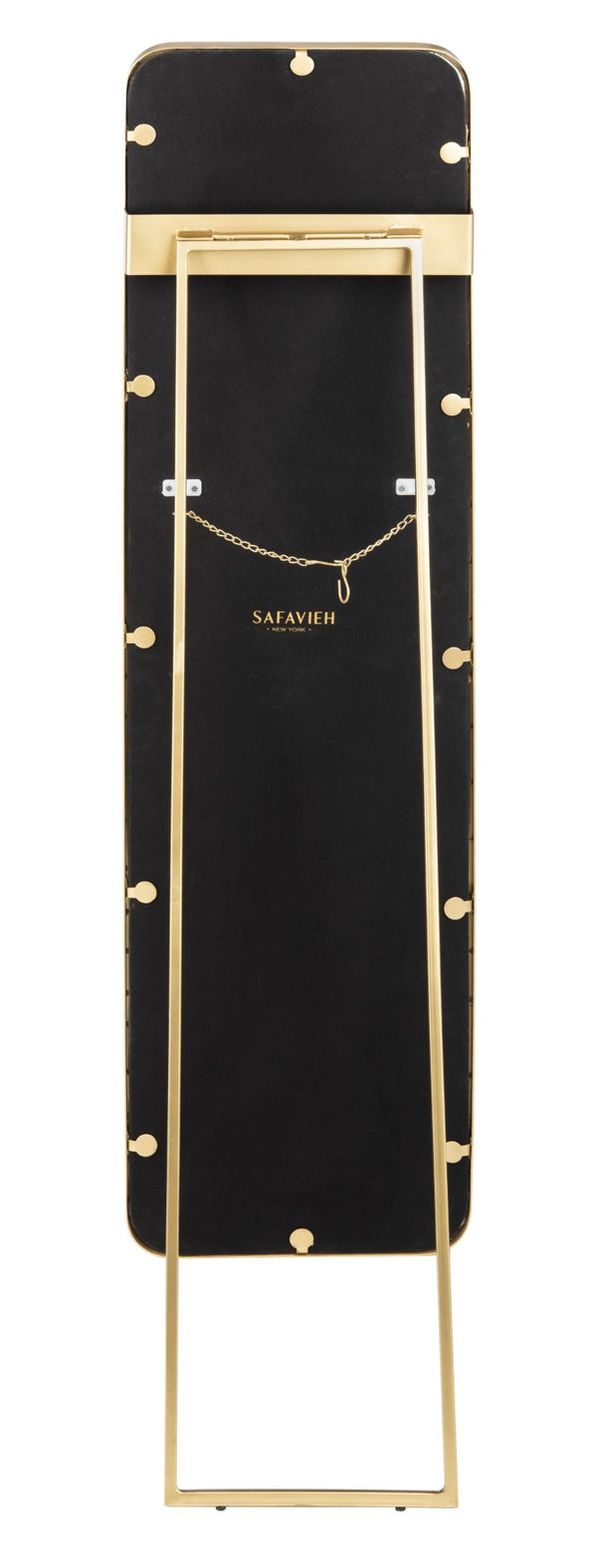 Safavieh LERNA, 15.8" Brushed Brass Full-Length Mirror – Elegant Accent for Any Room, Durable & Stylish Design MRR3003A