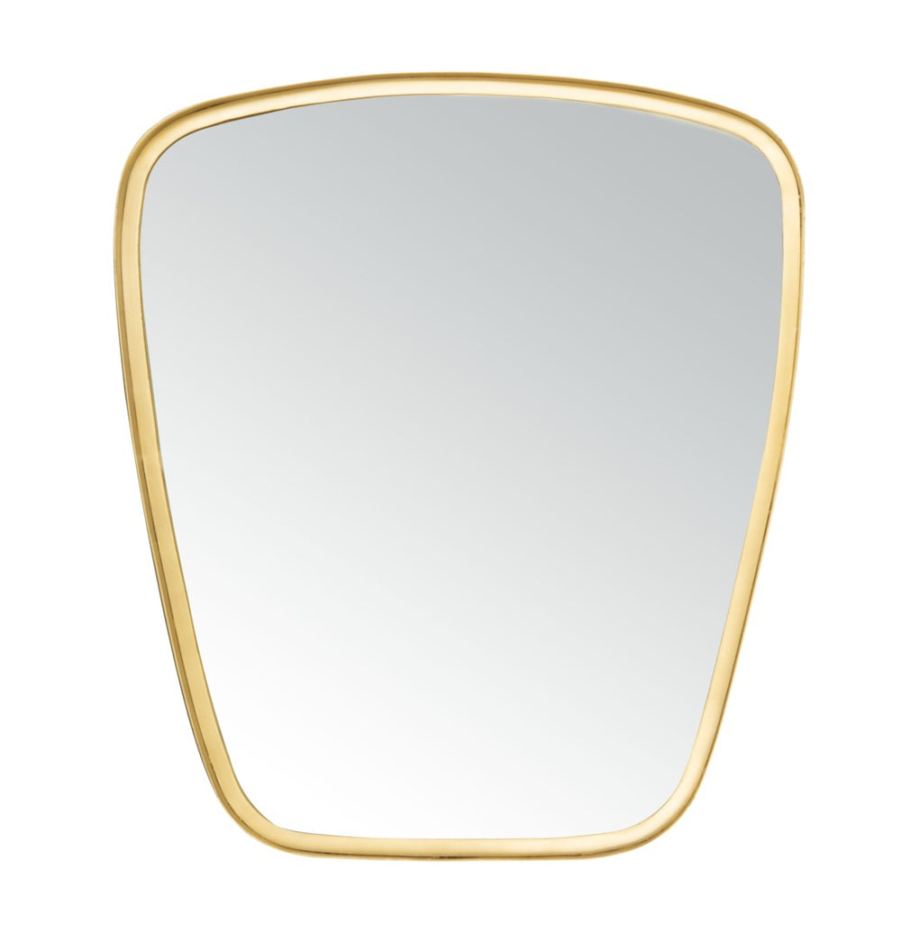Safavieh SONDER, 26" Gold Iron/Glass/MDF Wall Mirror - Elevate Your Space with Contemporary Elegance & Style MRR3005A
