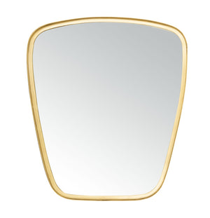 Safavieh SONDER, 26" Gold Iron/Glass/MDF Wall Mirror - Elevate Your Space with Contemporary Elegance & Style MRR3005A