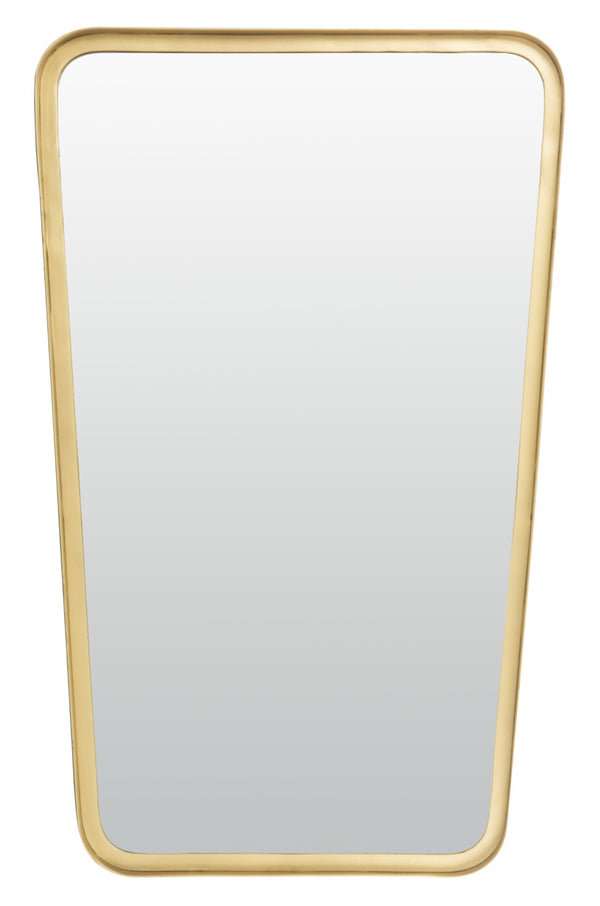 Safavieh ALTA Mirror - Elegant Brass Accent with Minimalist Design for Entryways, Living Rooms, and Bedrooms MRR3006A