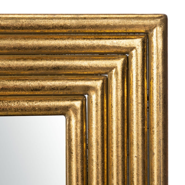 Safavieh TRENLA Mirror - Elegant Gold Frame for Luxury Home Decor, Versatile Wall-Mount Design, 26.5" W MRR3014A