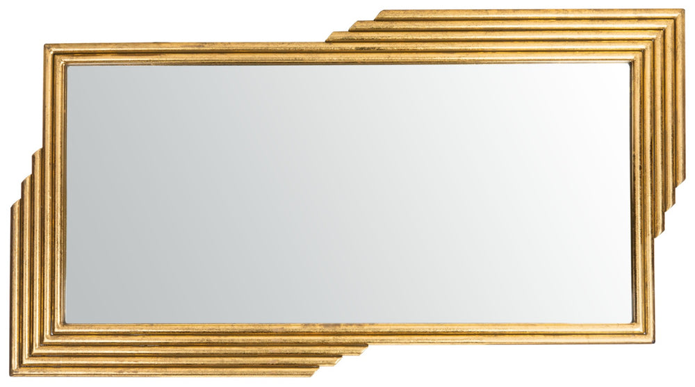 Safavieh TRENLA Mirror - Elegant Gold Frame for Luxury Home Decor, Versatile Wall-Mount Design, 26.5" W MRR3014A