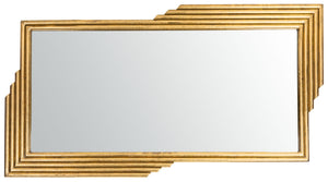 Safavieh TRENLA Mirror - Elegant Gold Frame for Luxury Home Decor, Versatile Wall-Mount Design, 26.5" W MRR3014A