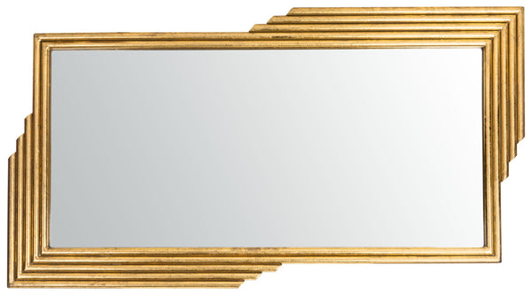 Safavieh TRENLA Mirror - Elegant Gold Frame for Luxury Home Decor, Versatile Wall-Mount Design, 26.5" W MRR3014A