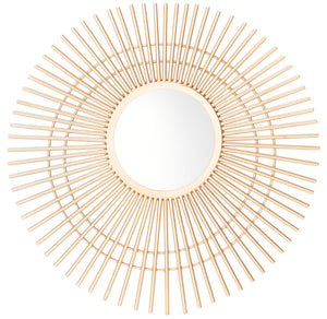 Safavieh MARLIT, 24" Gold Sunburst Mirror - Elegant Iron and Glass Design for Timeless Home Accents and Style MRR3020A