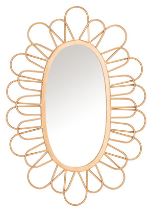 Safavieh RIME, 17-Inch Gold Mirror with Iron Frame, Elegant Design for Entryways, Living Rooms & More MRR3022A
