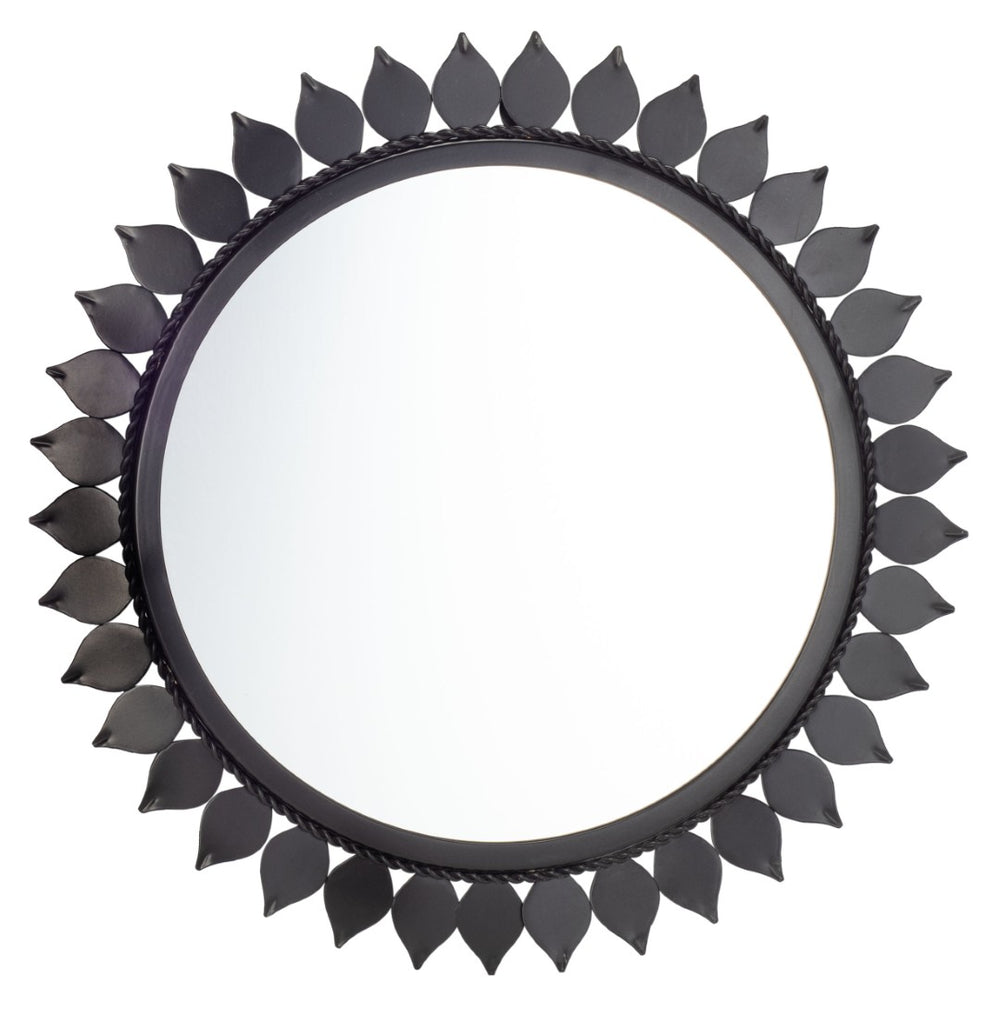 Safavieh NALLY Mirror - Modern Square Design with Sleek Black Frame for Timeless Elegance & Versatile Decor MRR3029A