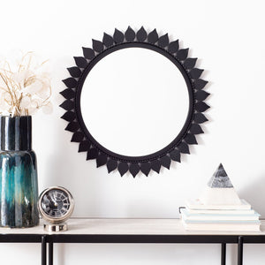 Safavieh NALLY Mirror - Modern Square Design with Sleek Black Frame for Timeless Elegance & Versatile Decor MRR3029A