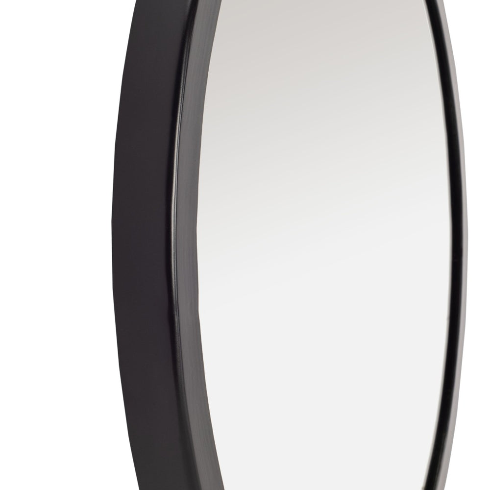 Safavieh DARSEY,20 Inch Matte Black Mirror - Sleek Iron & Glass Design for Contemporary Home Decor & Style MRR3032A