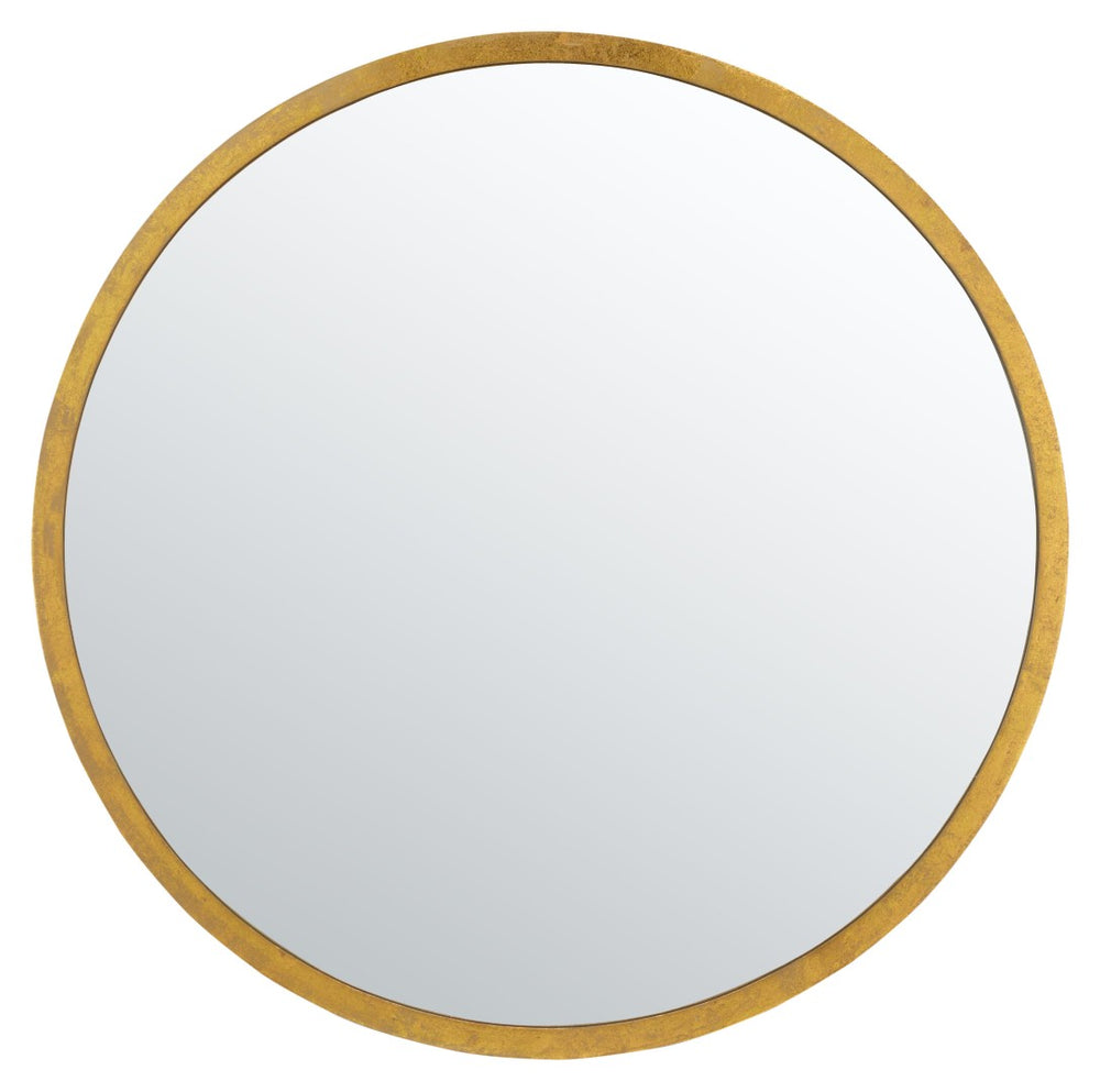 Safavieh ADRIC, 30-Inch Gold Iron and Glass Mirror – Modern Minimalist Décor for Entryways and Living Spaces MRR3033A