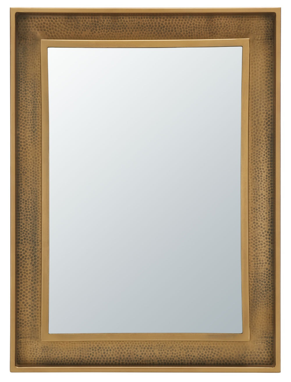 Safavieh LAVANYA, 23.5" Antique Brass Mirror - Elegant Iron & Glass Design for Timeless Home Décor Accent MRR3049A