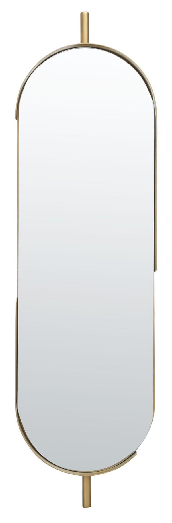 Safavieh NICOLI, 12-Inch Brass Mirror - Stylish Iron Frame & Glass, Perfect for Modern Home Decor & Spaces MRR3051A
