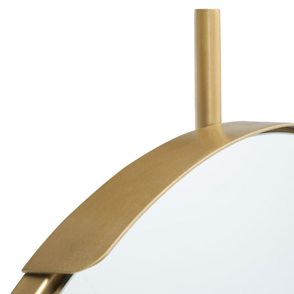 Safavieh ORFORD, 30-Inch Brass and Iron Wall Mirror - Timeless Elegance for Any Room, Versatile Decor Accent MRR3052A