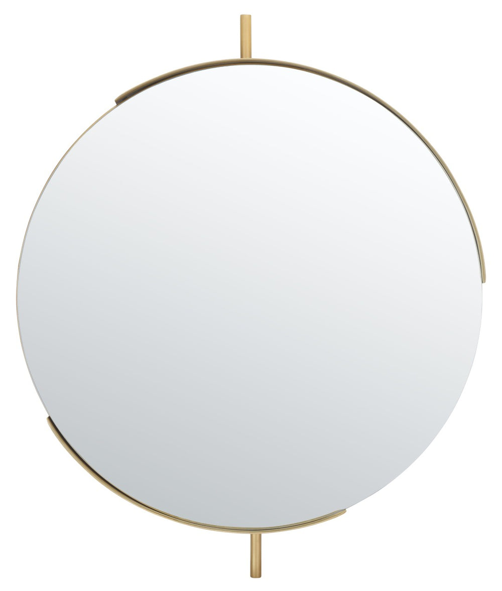 Safavieh ORFORD, 30-Inch Brass and Iron Wall Mirror - Timeless Elegance for Any Room, Versatile Decor Accent MRR3052A