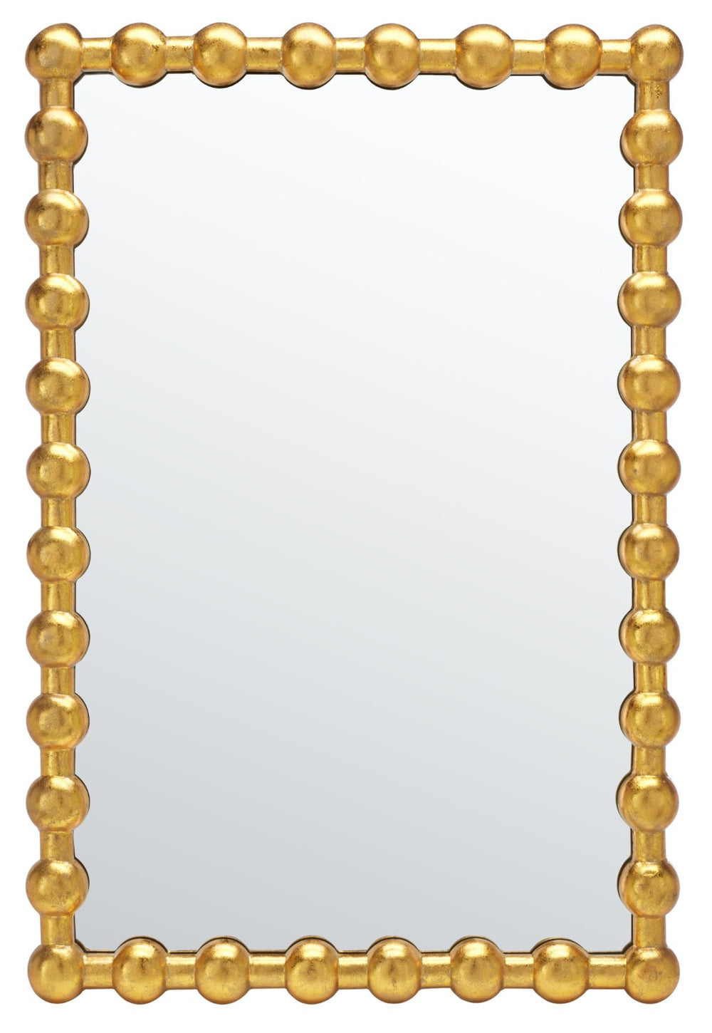Safavieh RYNNE, 25-Inch Gold Foil Round Mirror – Elegant Iron Frame, Versatile Decor for Any Room Style MRR3055A