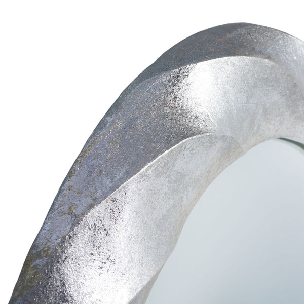 Safavieh WINTERROSE, WINTERROSE 33-Inch Silver Iron & Glass Mirror - Modern Minimalist Design for Any Room Decor Upgrade MRR3059A
