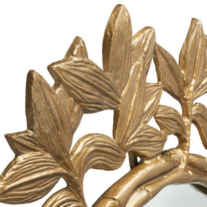 Safavieh NIVARIA, 31.5 Inch Antique Brass Mirror – Elegant Iron & Glass Design for Timeless Home Décor MRR3062A