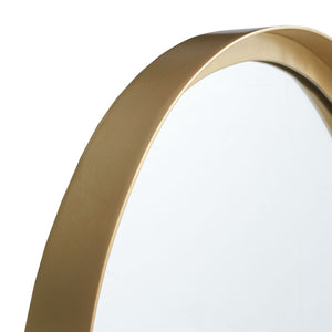 Safavieh LAYCIE, Elegant 18-Inch Brass and Iron Glass Mirror - Timeless Style for Any Room Decor! MRR3064A