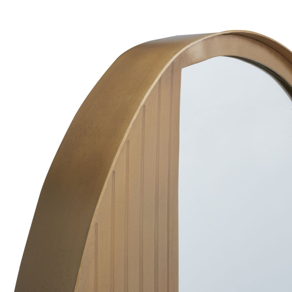 Safavieh KINSELLE, 23-Inch Brass & Iron Wall Mirror - Contemporary Glass Design for Entryway & Living Spaces MRR3067A