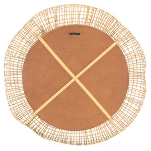Safavieh ALIA, 24-Inch Natural Woven Cane Mirror – Stylish, Lightweight Design for Modern or Boho Spaces MRR4001A