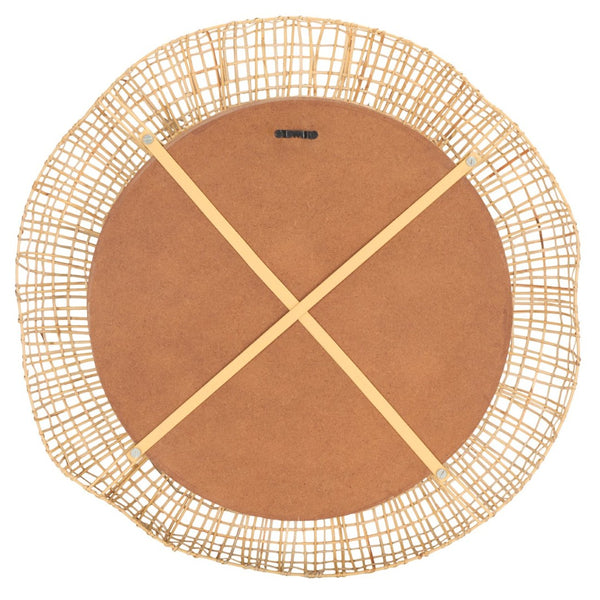 Safavieh ALIA, 24-Inch Natural Woven Cane Mirror – Stylish, Lightweight Design for Modern or Boho Spaces MRR4001A