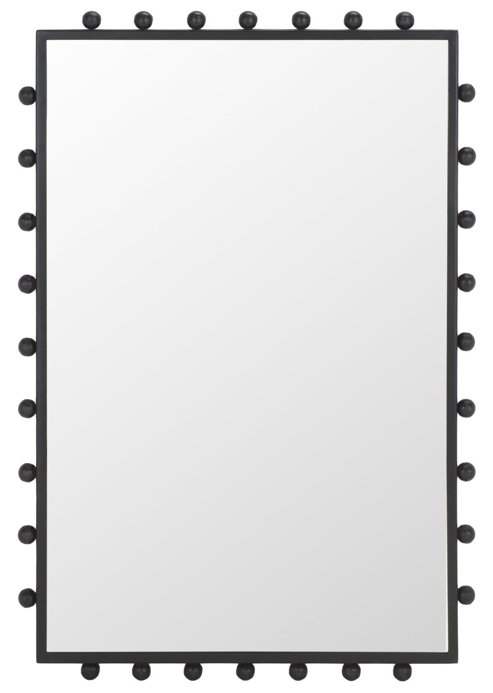 Safavieh XANDRA, 24-Inch Black Steel Mirror - Elegant Wall-Mounted Accent for Modern & Minimalist Spaces MRR4004A