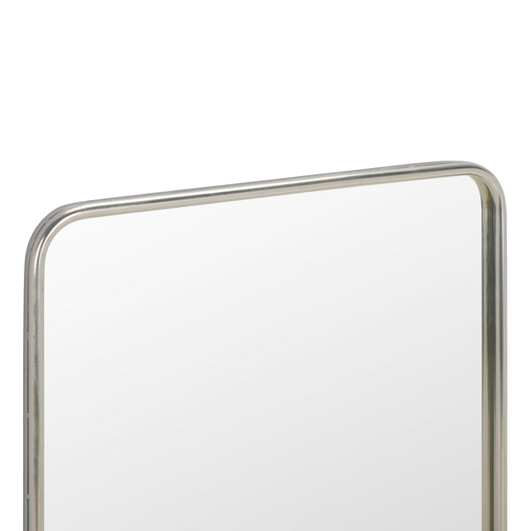 Safavieh Base, 24" Chrome Metal Mirror - Timeless Elegance For Modern Interiors, Perfect For Any Space Chrome Iron Mrr4006a