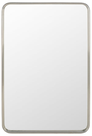 Safavieh Base, 24" Chrome Metal Mirror - Timeless Elegance For Modern Interiors, Perfect For Any Space Chrome Iron Mrr4006a