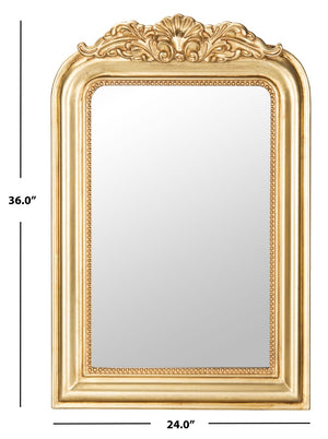 Safavieh WENDA Mirror - Elegant Ornate Design with Rich Detailing for a Timeless Touch in Any Space Antique Gold MRR5000A