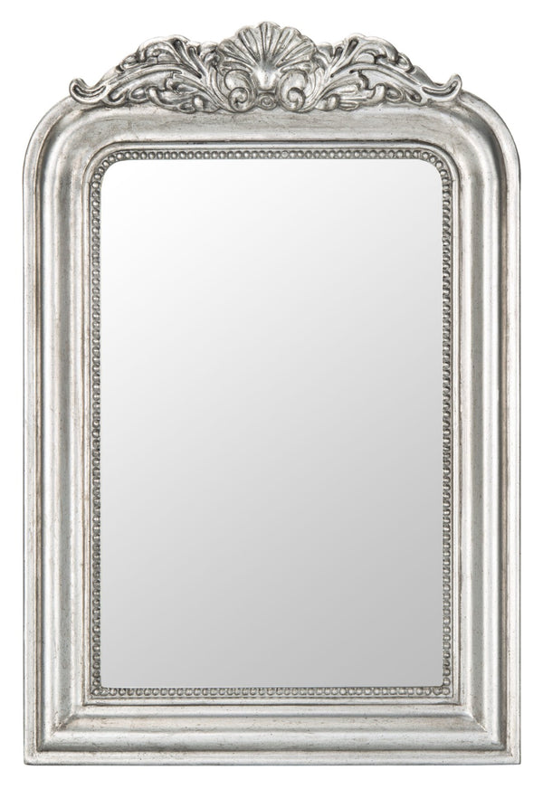 Safavieh WENDA Mirror - Elegant Ornate Design with Rich Detailing for a Timeless Touch in Any Space Antique Silver MRR5000B