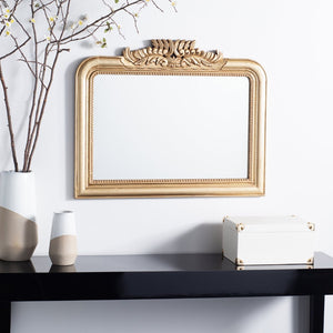 Safavieh PARSTON Mirror - Antique Gold Elegance with Acanthus Leaves, Perfect for Living Rooms & Entryways MRR5001A