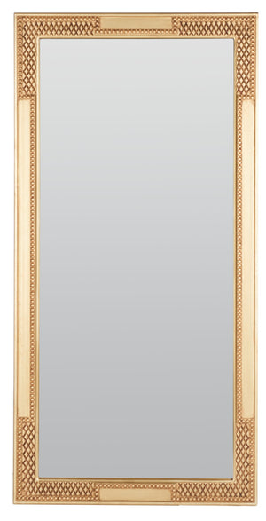 Safavieh LERSON Mirror – Elegant Full-Length Design with Sculptural Frame for Modern and Classic Interiors Gold MRR5002A