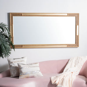 Safavieh LERSON Mirror – Elegant Full-Length Design with Sculptural Frame for Modern and Classic Interiors Gold MRR5002A