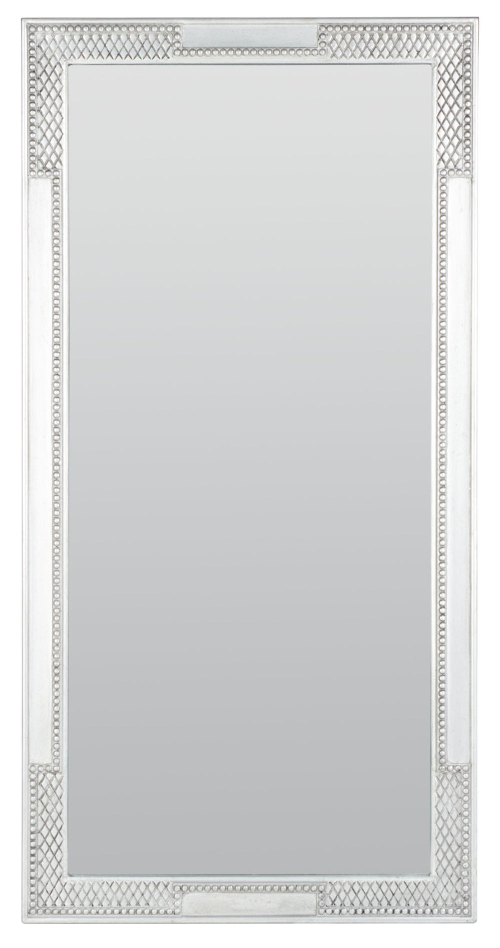 Safavieh LERSON Mirror – Elegant Full-Length Design with Sculptural Frame for Modern and Classic Interiors Silver MRR5002B