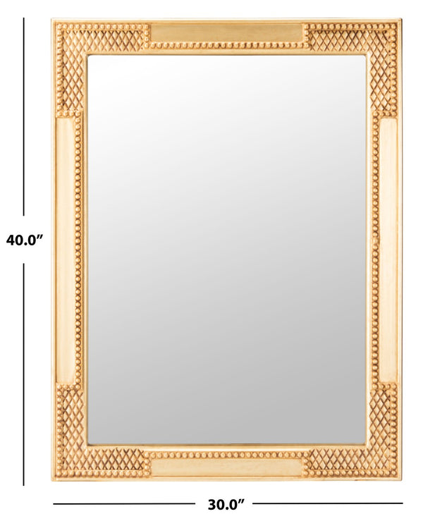 Safavieh VELMIN Mirror - Elegant Baroque-Inspired Design for Timeless Home Décor and Stylish Interiors Gold MRR5003A