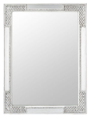 Safavieh VELMIN Mirror - Elegant Baroque-Inspired Design for Timeless Home Décor and Stylish Interiors Silver MRR5003B