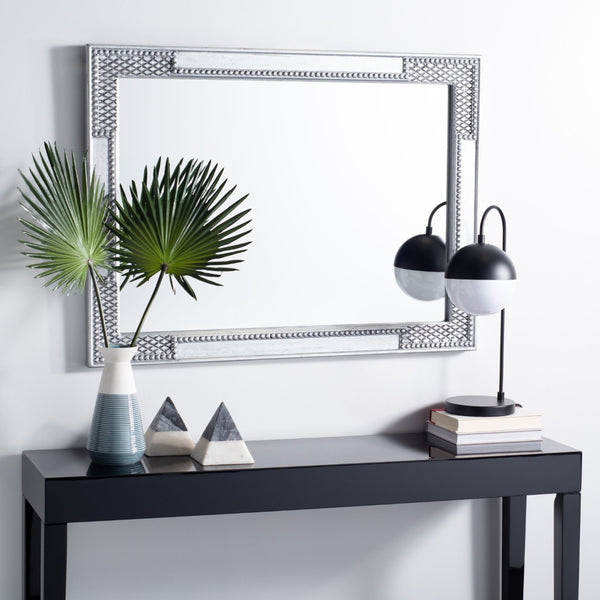 Safavieh VELMIN Mirror - Elegant Baroque-Inspired Design for Timeless Home Décor and Stylish Interiors Silver MRR5003B