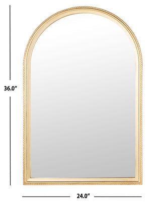 Safavieh LENSI Elegant Antique Gold Mirror - Mediterranean Window Design for Light & Space Enhancement MRR5004A