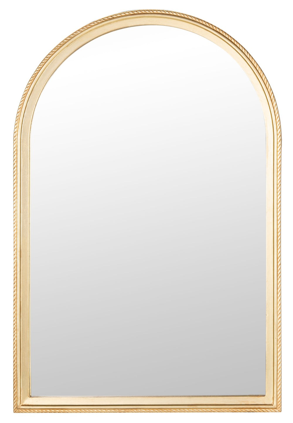 Safavieh LENSI Elegant Antique Gold Mirror - Mediterranean Window Design for Light & Space Enhancement MRR5004A