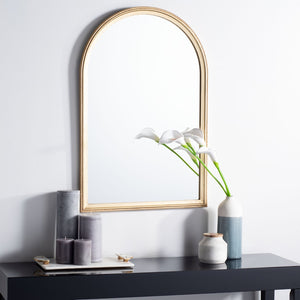 Safavieh LENSI Elegant Antique Gold Mirror - Mediterranean Window Design for Light & Space Enhancement MRR5004A